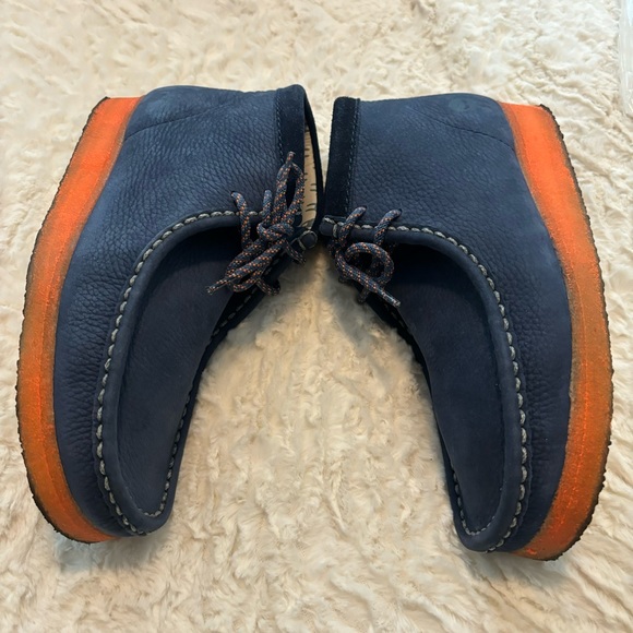 😷 Mf Doom X Clarks Wallabee Boot (Navy) Men’s 9 Wmns 10.5 RARE 😷 - Picture 7 of 15